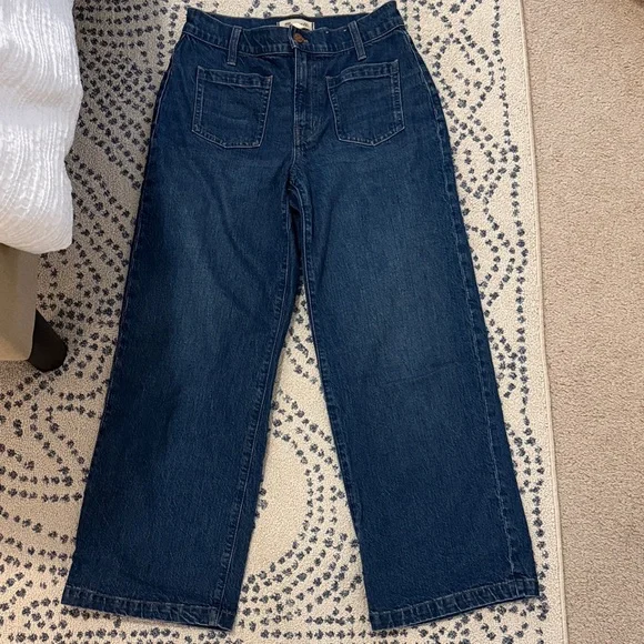 Madewell wide leg denim - dark wash - Picture 1 of 3